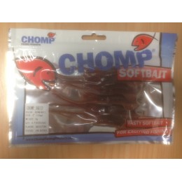CHOMP SQUID SOFTBAIT, BROWN/WHITE, 5" (130mm), 11 GRAMS, 6P/BAG